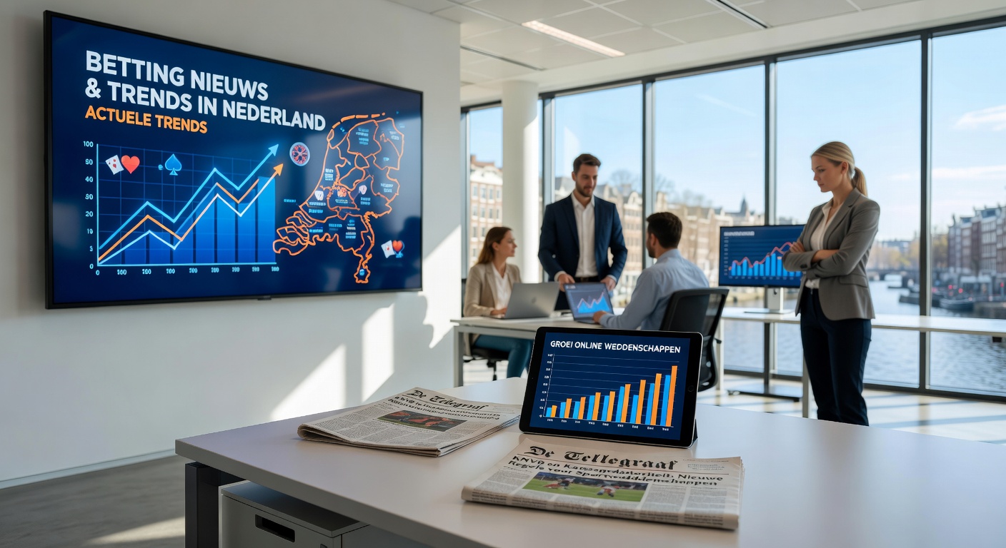 Grafiek met dalende belastinginkomsten uit gokken in Nederland, met focus op 2025-cijfers en impact van tariefverhoging