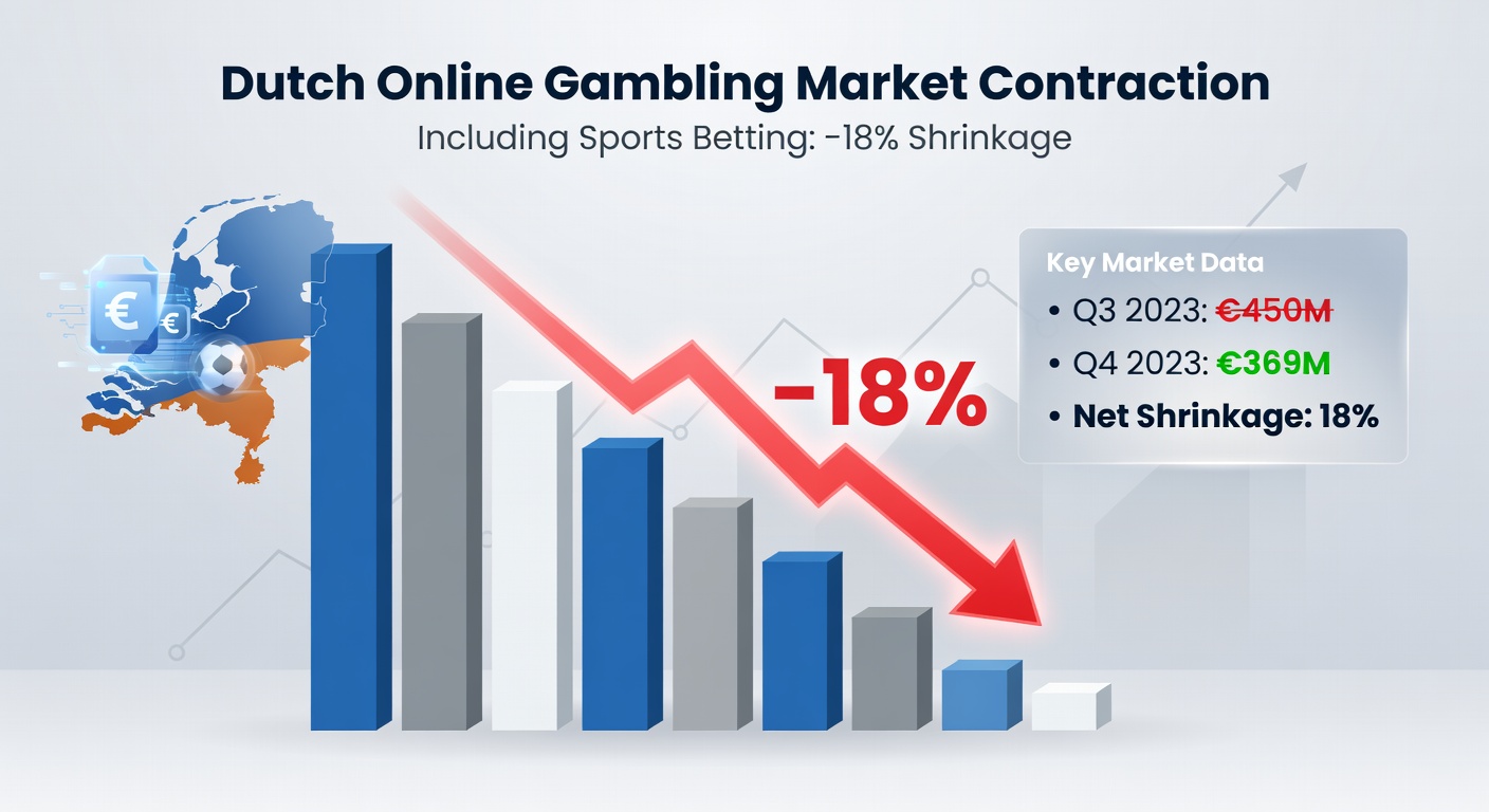 Overzicht van de Nederlandse gokmarkt met grafieken over legale versus illegale groei, inclusief belastingtrends tot 2025