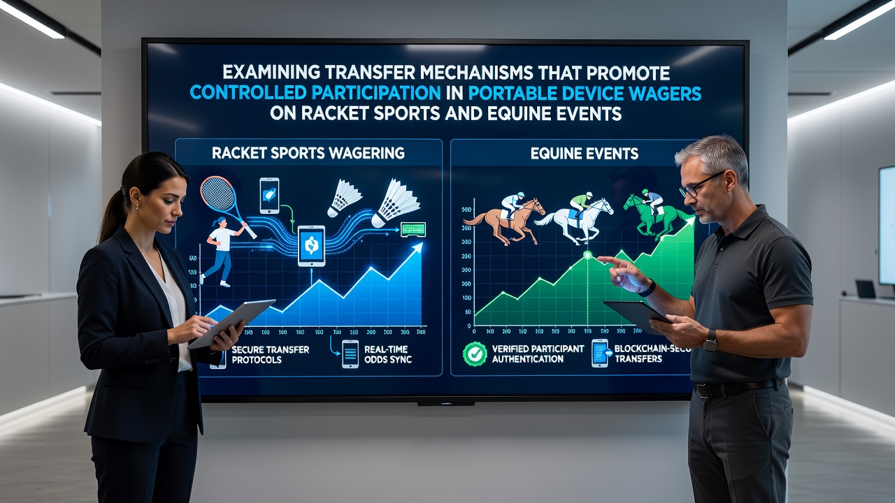 Overzicht van mobiele weddenschapsinterfaces voor tennis en paardenrennen met gecontroleerde overdrachtsopties