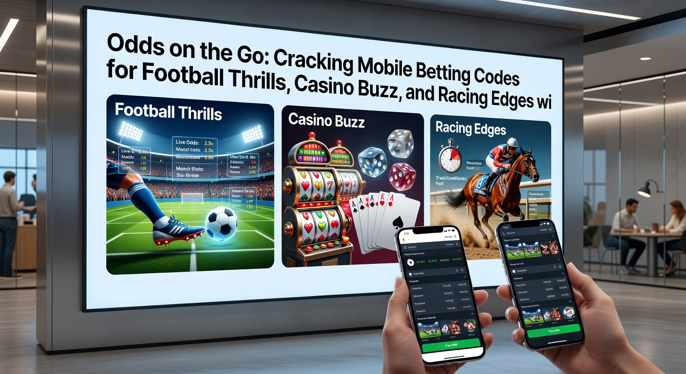 Smartphone met draaiende roulette en blackjack-tafel op mobiel scherm, naast iconen voor snelle betalingen en casino chips