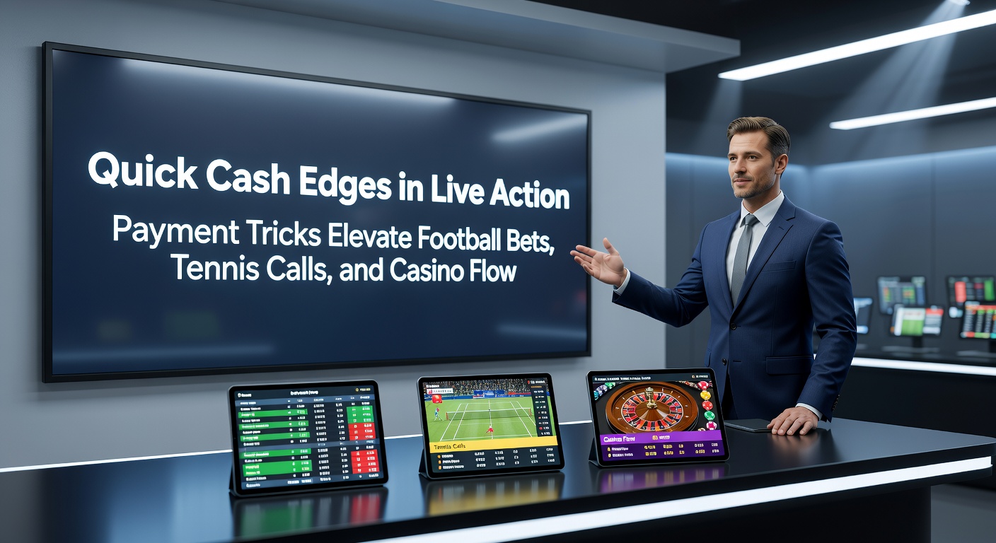 Grafiek met grafische weergave van snelle transacties in een live casino sessie naast tennis- en voetbalodds