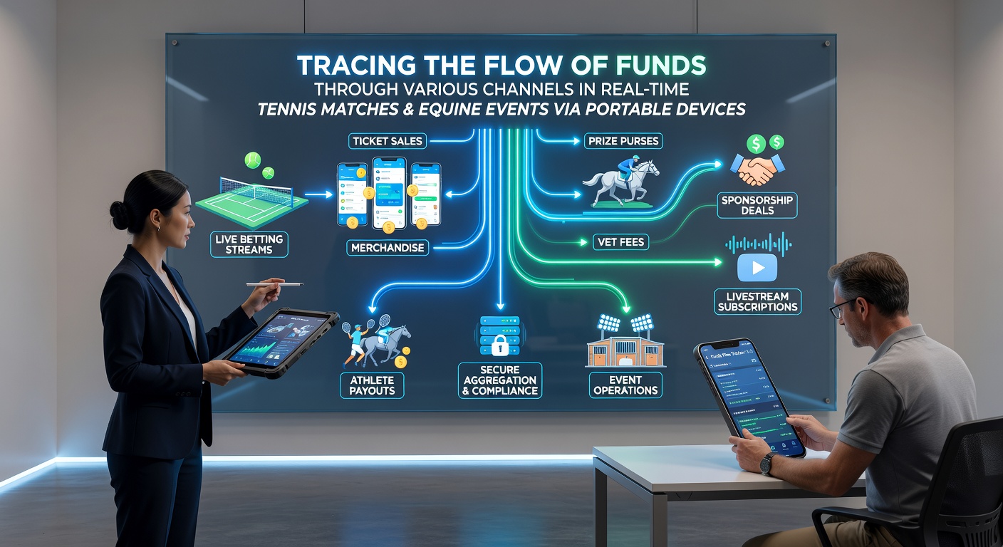 Real-time tracking van fondsen in tennis en paardenrennen